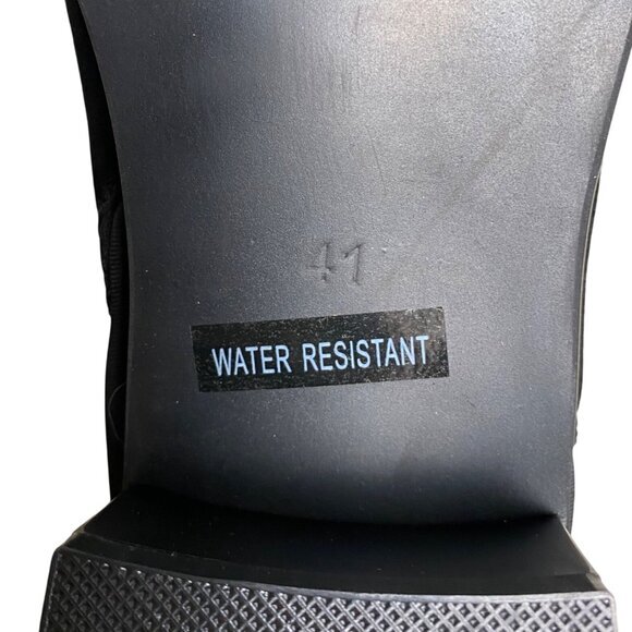 AquaDiva Women'sl Leather and Neoprene Water Resistant Ankle Boots Size 10 - Picture 11 of 11